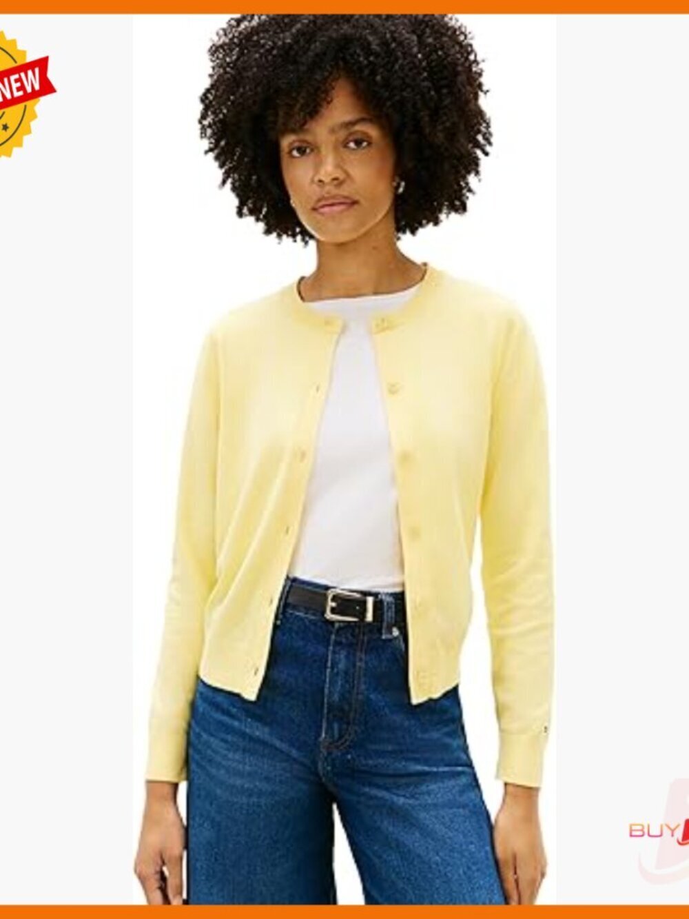 Lightweight Cotton Crew Neck Cardigan Sweater Button Down Knit
